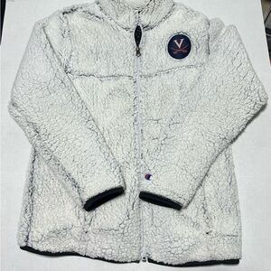 University of Virginia Champion Women’s Sherpa PullOver Jacket Small Fleece UVA